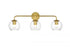 Elegant Lighting 3 Light Genesis 3 Light in Black and Clear Bath Sconce Model: LD7321W28BLK