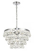 Elegant Lighting 3 Light Kora Collection Pendant D13 H10.9 Lt:3 in Chrome Finish Model: LD5016D13C