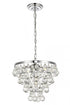 Elegant Lighting 3 Light Kora Collection Pendant D13 H10.9 Lt:3 in Chrome Finish Model: LD5016D13C
