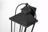 Elegant Lighting 3 Light Luz 24 inch Outdoor Wall sconce in Black in Black and Clear Finish Model: OD605W24BK