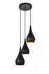 Elegant Lighting 3 Light Nora Collection Pendant D14.5 Inch H11.5 Inch Lt:3 in Black finish Model: LDPD2000