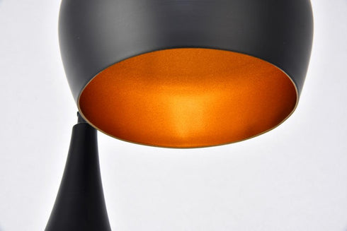 Elegant Lighting 3 Light Nora Collection Pendant D14.5 Inch H11.5 Inch Lt:3 in Black finish Model: LDPD2000