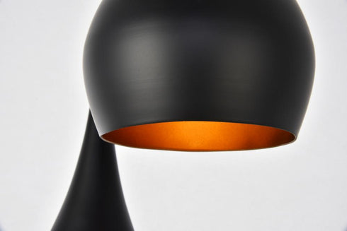 Elegant Lighting 3 Light Nora Collection Pendant D14.5 Inch H11.5 Inch Lt:3 in Black finish Model: LDPD2000