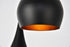 Elegant Lighting 3 Light Nora Collection Pendant D14.5 Inch H11.5 Inch Lt:3 in Black finish Model: LDPD2000