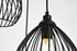 Elegant Lighting 3 Light Sayer Collection Pendant D16.0 H23.1 Lt:3 in Black Finish Model: LDPD2095