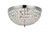 Elegant Lighting 3 Light Taye Collection Flushmount D13.5 H6.3 Lt:3 in Chrome Finish Model: LD5012F13C