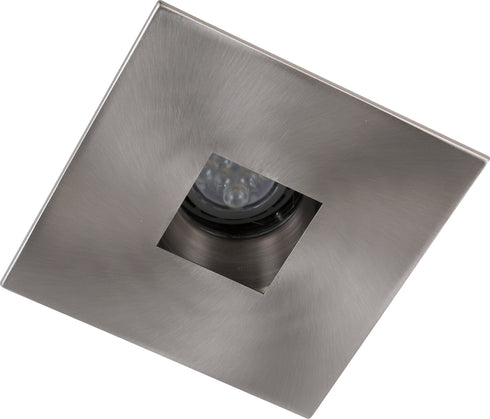 Elegant Lighting 4 Inch Brushed Nickel Square aperture with Brushed Nickel Square Trim ring in BRUSH NICKEL Finish Model: R4-555BN