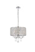 Elegant Lighting 4 Light Elise 14 inch pendant in black Model: LD713D14BK
