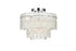 Elegant Lighting 4 Light Emilia 15 Inch Flush Mount Light in Chrome Model: 1780F15C