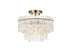 Elegant Lighting 4 Light Emilia 15 Inch Flush Mount Light in Chrome Model: 1780F15C
