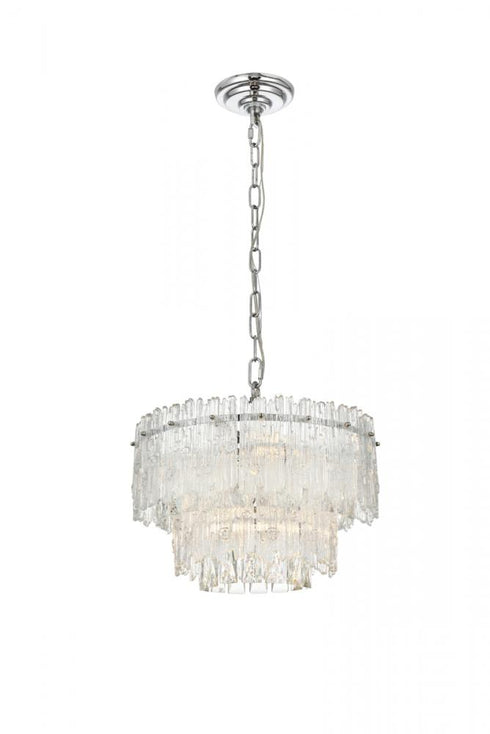 Elegant Lighting 4 Light Emilia 15 Inch Pendant Light in Chrome Model: 1780D15C