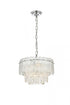 Elegant Lighting 4 Light Emilia 15 Inch Pendant Light in Chrome Model: 1780D15C
