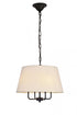 Elegant Lighting 4 Light Maple Collection Pendant D17 H13.75 Lt:4 in Black Finish Model: LD6009D17BK