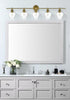 Elegant Lighting 5 Light Gene 5 Light in Satin Gold and Clear Glass Wall Sconce Model: LD2324SG