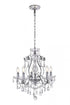 Elegant Lighting 5 Light Voltaire Collection Chandelier D22 H22 Lt:5 in Chrome Finish Model: LD4005D22C