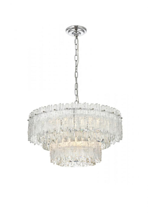 Elegant Lighting 6 Light Emilia 21 Inch Pendant Light in Chrome Model: 1780D21C