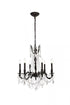 Elegant Lighting 6 Light Rosalia Hang D23 Inch H26 Inch L6 DB G RC in Dark Bronze Finish Model: 9206D23DB-GT/RC