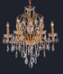 Elegant Lighting 6 Light St. Francis Hang D24 Inch H21 Inch L6 CH RC in Chrome Finish Model: 2016D24C/RC