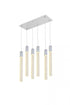 Elegant Lighting 6 Light Weston 6 Lights Pendant In Satin Gold Model: 2066D32SG