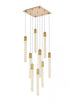 Elegant Lighting 9 Light Weston 9 Lights Pendant In Satin Gold Model: 2066D20SG