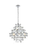 Elegant Lighting Adaline 11 Light Pendant D20 Inch H20 Inch L11 Chrome in Chrome and Clear Finish Model: 1050G20C