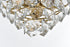 Elegant Lighting Adaline 11 Light Pendant D20 Inch H20 Inch L11 Satin Gold in Satin Gold and Clear Finish Model: 1050G20SG