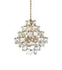 Elegant Lighting Adaline 11 Light Pendant D20 Inch H20 Inch L11 Satin Gold in Satin Gold and Clear Finish Model: 1050G20SG