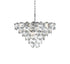 Elegant Lighting Adaline 11 Light Pendant D24 Inch H14 Inch L11 Chrome in Chrome and Clear Finish Model: 1050D24C