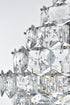 Elegant Lighting Adaline 15 Light Pendant D24 Inch H25 Inch L15 Chrome in Chrome and Clear Finish Model: 1050G24C