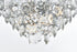 Elegant Lighting Adaline 15 Light Pendant D24 Inch H25 Inch L15 Chrome in Chrome and Clear Finish Model: 1050G24C