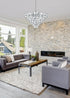 Elegant Lighting Adaline 15 Light Pendant D32 Inch H18 Inch L15 Chrome in Chrome and Clear Finish Model: 1050D32C
