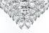 Elegant Lighting Adaline 15 Light Pendant D32 Inch H18 Inch L15 Chrome in Chrome and Clear Finish Model: 1050D32C