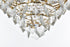 Elegant Lighting Adaline 15 Light Pendant D32 Inch H18 Inch L15 Satin Gold in Satin Gold and Clear Finish Model: 1050D32SG