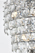 Elegant Lighting Adaline 26 Light Pendant D24 Inch H67 Inch L26 Chrome in Chrome and Clear Finish Model: 1050SR24C