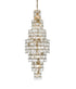 Elegant Lighting Adaline 26 Light Pendant D24 Inch H67 Inch L26 Satin Gold in Satin Gold and Clear Finish Model: 1050SR24SG