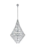 Elegant Lighting Adaline 38 Light Pendant D36 Inch H60 Inch L38 Chrome in Chrome and Clear Finish Model: 1050G36C