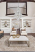 Elegant Lighting Adaline 38 Light Pendant D36 Inch H60 Inch L38 Chrome in Chrome and Clear Finish Model: 1050G36C