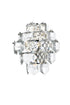 Elegant Lighting Adaline 4 Light Wall Sconce W13.8 Inch S8 Inch *H15 Inch L4 Chrome in Chrome and Clear Finish Model: 1050W15C