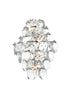 Elegant Lighting Adaline 4 Light Wall Sconce W13.8 Inch S8 Inch *H18 Inch L4 Chrome in Chrome and Clear Finish Model: 1050W18C