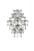 Elegant Lighting Adaline 4 Light Wall Sconce W13.8 Inch S8 Inch *H18 Inch L4 Chrome in Chrome and Clear Finish Model: 1050W18C
