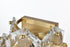 Elegant Lighting Adaline 4 Light Wall Sconce W13.8 Inch S8 Inch *H18 Inch L4 Satin Gold in Satin Gold and Clear Finish Model: 1050W18SG