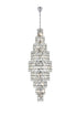 Elegant Lighting Adaline 41 Light Pendant D30 Inch H91 Inch L41 Chrome in Chrome and Clear Finish Model: 1050SR30C