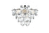 Elegant Lighting Adaline 6 Light Flush Mount D16 Inch H12 Inch L6 Chrome in Chrome and Clear Finish Model: 1050F16C
