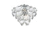 Elegant Lighting Adaline 6 Light Flush Mount D16 Inch H12 Inch L6 Chrome in Chrome and Clear Finish Model: 1050F16C