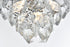 Elegant Lighting Adaline 6 Light Flush Mount D16 Inch H12 Inch L6 Chrome in Chrome and Clear Finish Model: 1050F16C