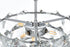 Elegant Lighting Adaline 6 Light Pendant D16 Inch H10 Inch L6 Chrome in Chrome and Clear Finish Model: 1050D16C