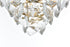 Elegant Lighting Adaline 6 Light Pendant D16 Inch H10 Inch L6 Satin Gold in Satin Gold and Clear Finish Model: 1050D16SG