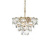 Elegant Lighting Adaline 6 Light Pendant D16 Inch H10 Inch L6 Satin Gold in Satin Gold and Clear Finish Model: 1050D16SG