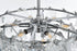 Elegant Lighting Adaline 8 Light Pendant D20 Inch H12 Inch L8 Chrome in Chrome and Clear Finish Model: 1050D20C