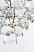 Elegant Lighting Adaline 8 Light Pendant D20 Inch H12 Inch L8 Chrome in Chrome and Clear Finish Model: 1050D20C